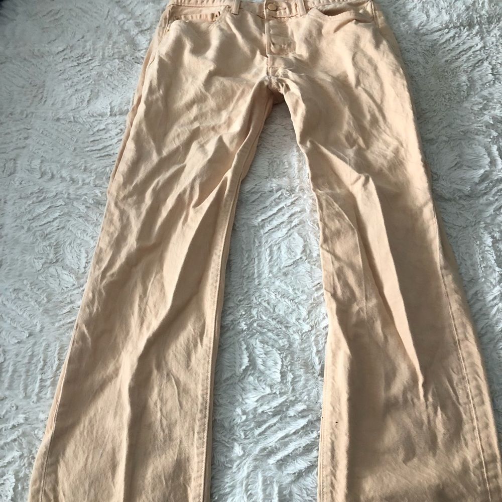 Vintage Levi's 501 Jeans
Size: US 34
Color: Tan/Apricot
Condition: Used